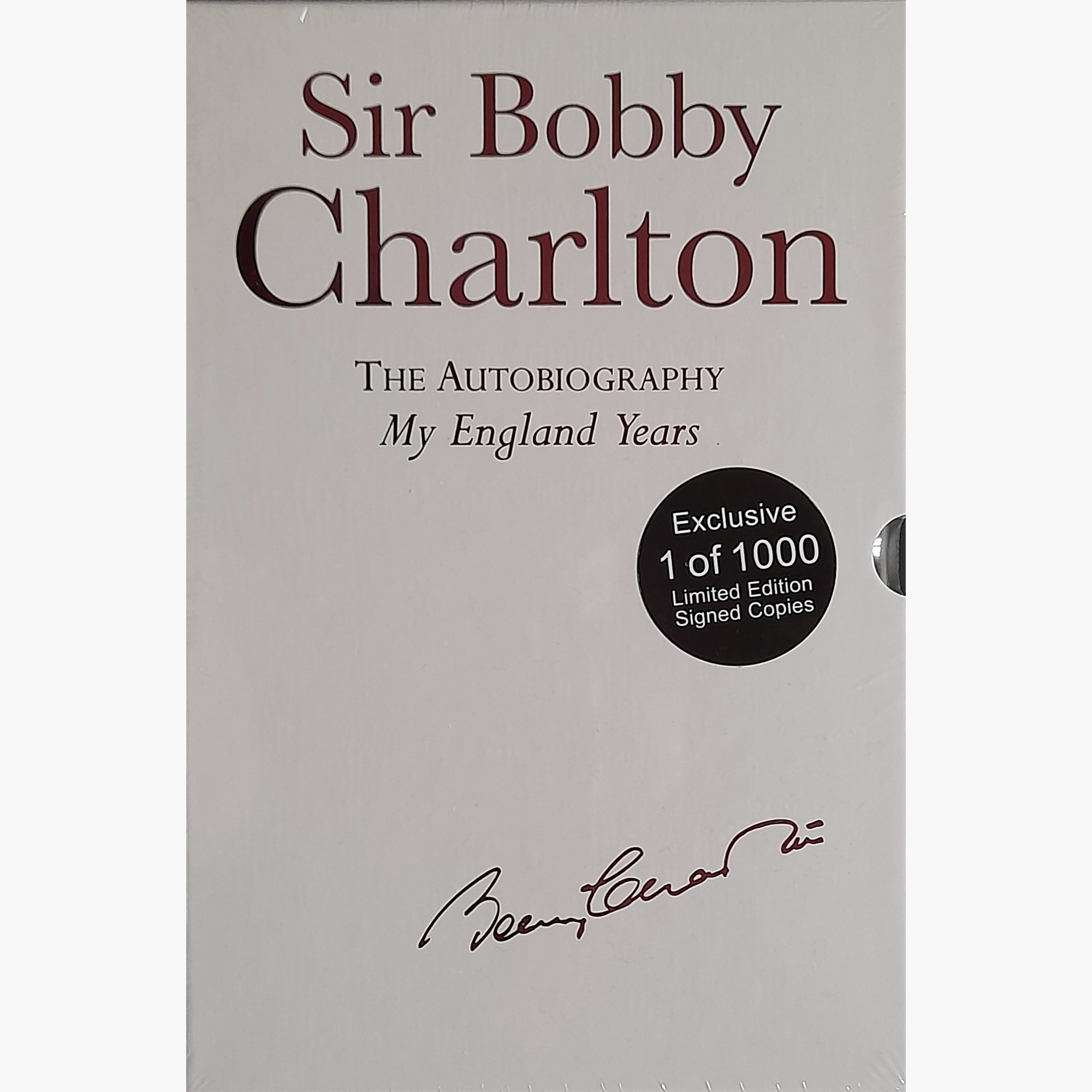 Sir Bobby Charlton Signed Autobiography – My England Years