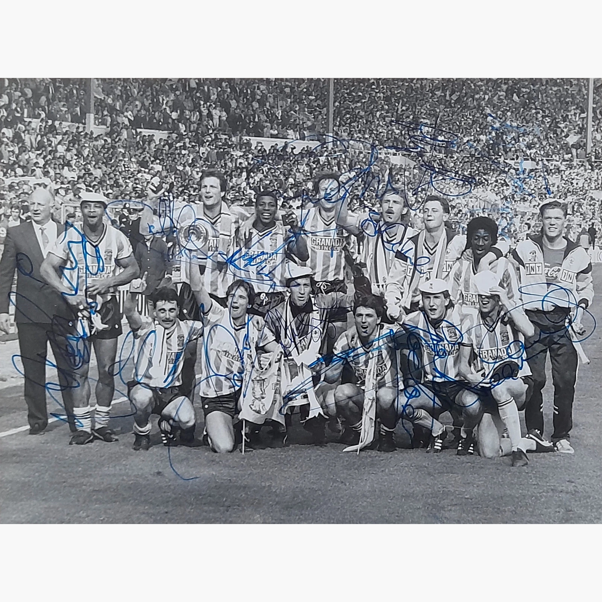 Coventry City 1987 FA Cup Winners – Fully Signed 8" x 6" Press Photo