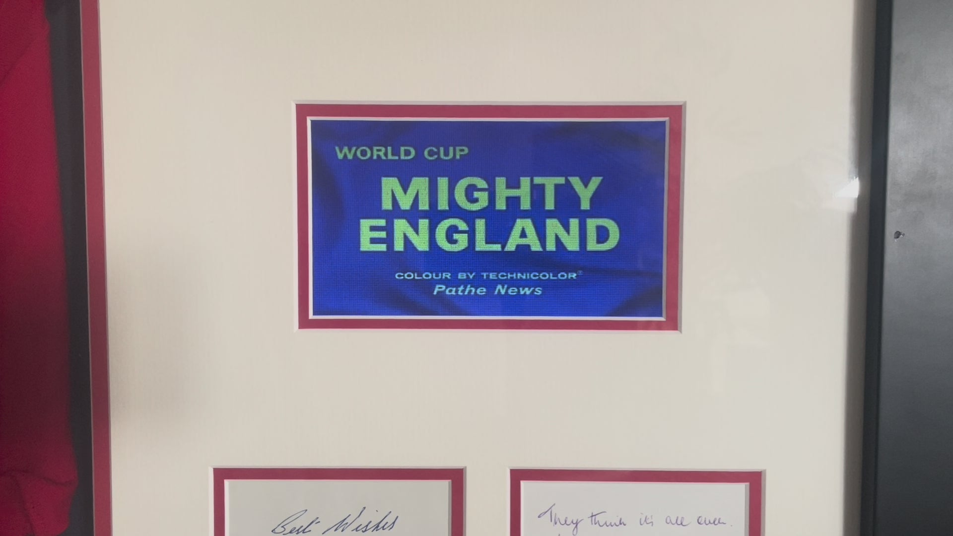 England 1966 World Cup Champions – Full Squad Signed Display with LCD Match Highlights