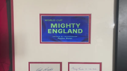 England 1966 World Cup Champions – Full Squad Signed Display with LCD Match Highlights