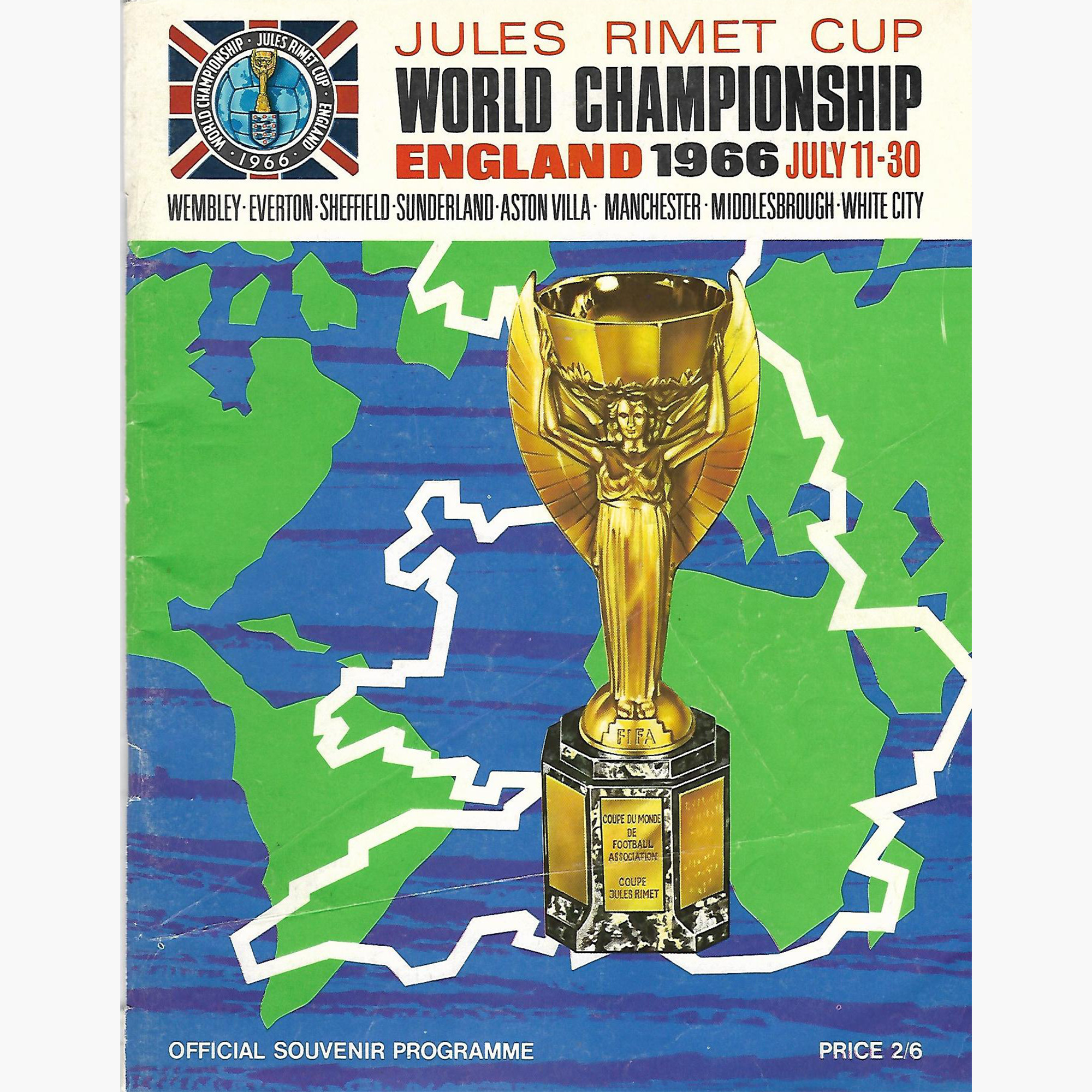 England 1966 World Cup Final Programme – Hand Signed by 21 Players + Team Doctor (22 Autographs Total)
