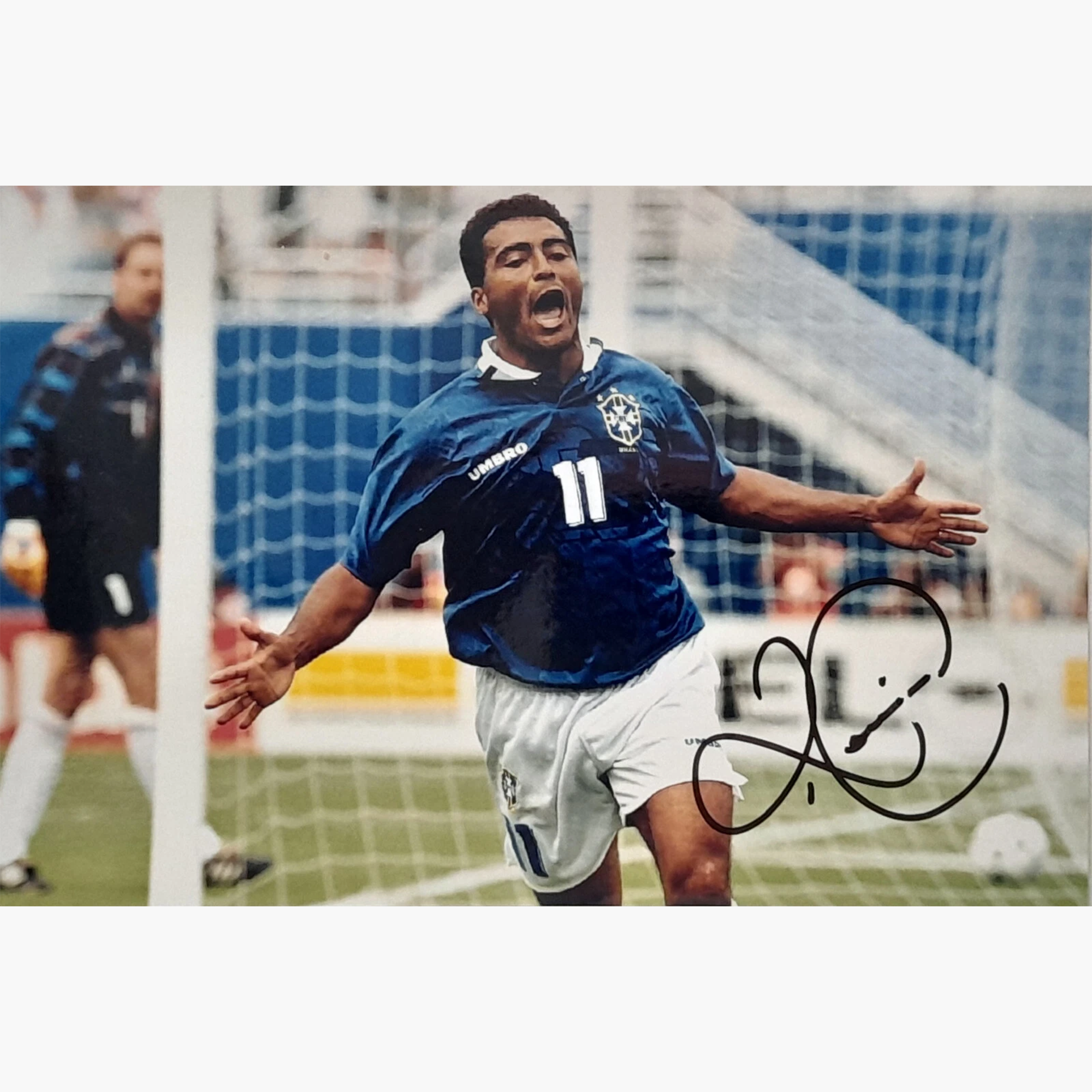 Romario Brazil 1994 World Cup Signed Photo – 21cm x 14cm
